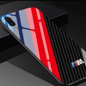 iPhone Case M Stripes Unique Tempered Glass